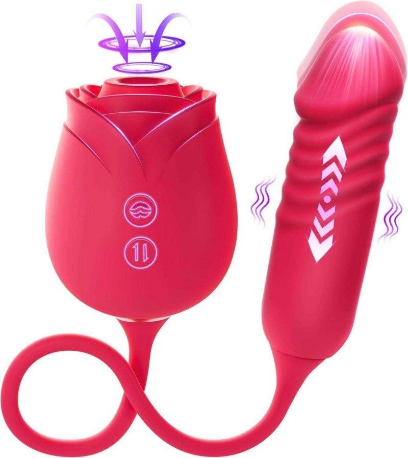 JY03-Double-Ended Rose Vibrator with 10 Modes
