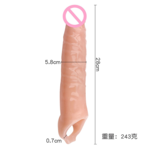 OM25-Men’s Reusable Silicone Delay Sleeve