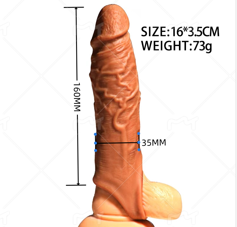 OM27-Men’s Liquid Silicone Textured Sleeve
