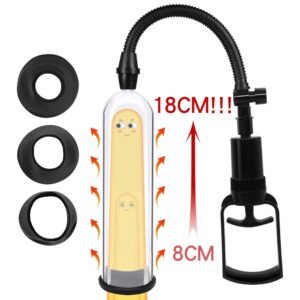 OM20-Adjustable Vacuum Pump Device for Men Personal Pump Enlarger Tool with Comfortable Seal Ring and Durable Structure