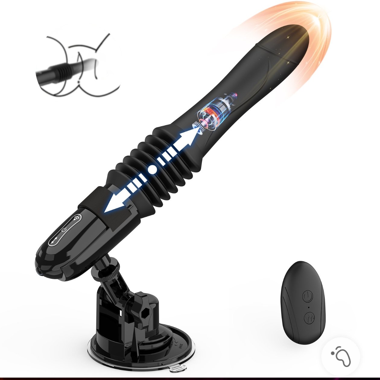 OM50-Luxury Remote Control Telescopic Delay Sleeve